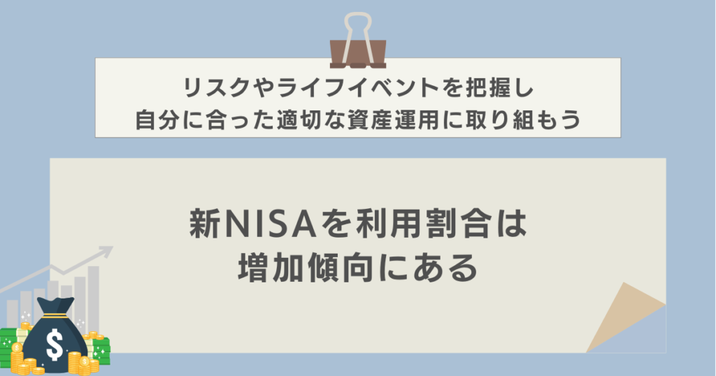 新NISAを利用割合は増加傾向にある　資産運用ナビ